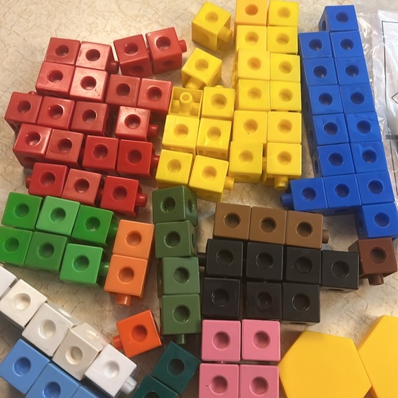 Cuisenaire Rods,TwoColor Counters, Geometric Shapes, Squares, Math Homeschooling - Picture 8 of 13